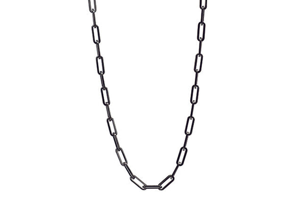 Panama Long Link Chain in Black Ink