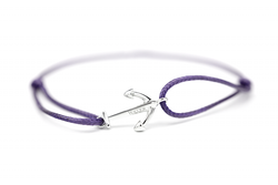 Nautical Anchor Bracelet in Royal Purple (Limited Run)