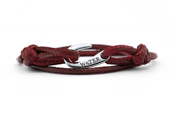 The Angler Wrap Bracelet in Crimson