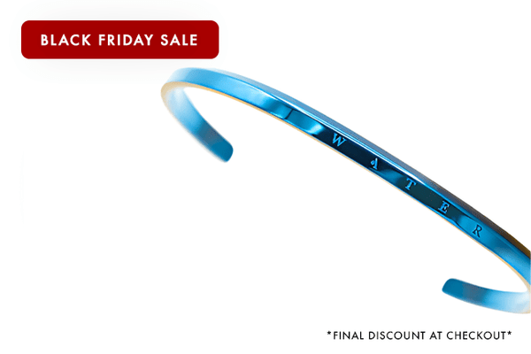 Water Cuff Bracelet in Cobalt Blue (Limited Run)