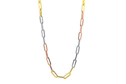 Panama Long Link Chain in Tri Color (Limited Run)