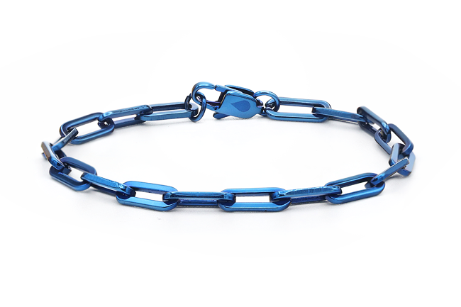 Panama Long Link Bracelet in Cobalt Blue (Limited Run)