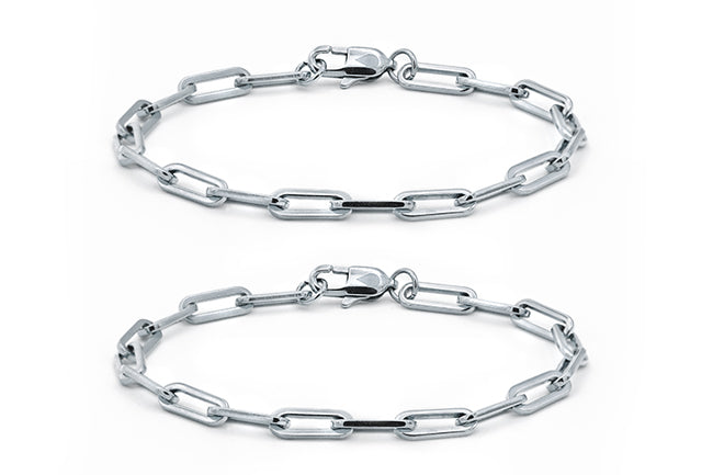 Panama Long Link Chain in Black Ink – Water Watch Company