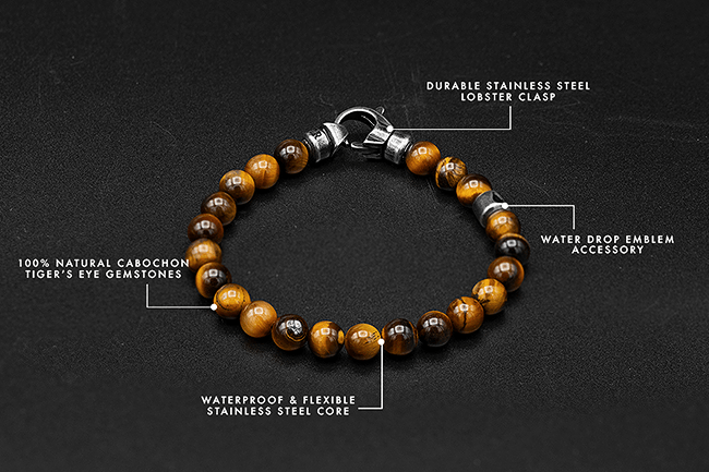 Tiger's Eye Beaded Bracelet