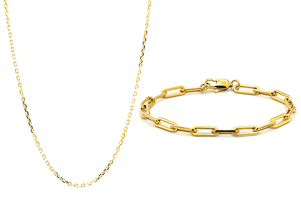 Panama Cable Chain Pack in Gold